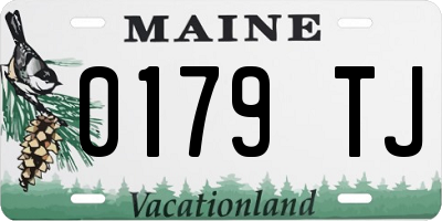 ME license plate 0179TJ
