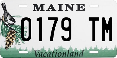 ME license plate 0179TM