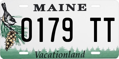 ME license plate 0179TT