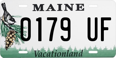 ME license plate 0179UF