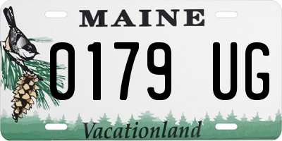 ME license plate 0179UG