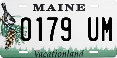 ME license plate 0179UM