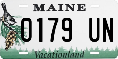 ME license plate 0179UN