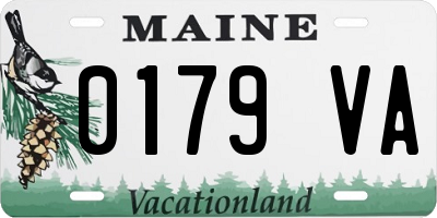 ME license plate 0179VA