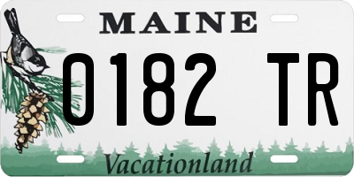 ME license plate 0182TR