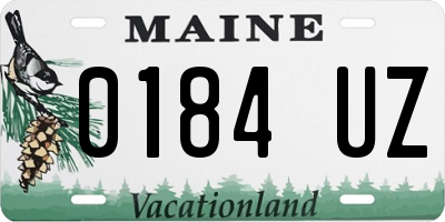 ME license plate 0184UZ