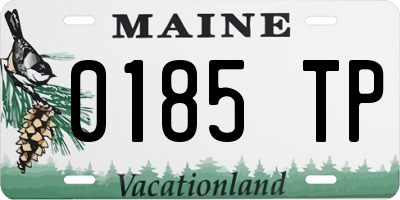 ME license plate 0185TP