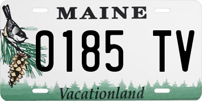 ME license plate 0185TV
