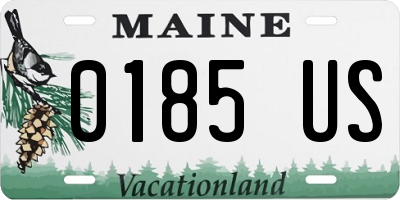 ME license plate 0185US