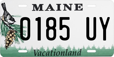 ME license plate 0185UY