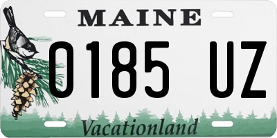 ME license plate 0185UZ