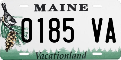ME license plate 0185VA
