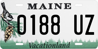 ME license plate 0188UZ