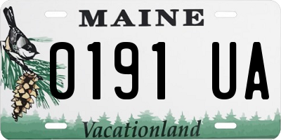ME license plate 0191UA