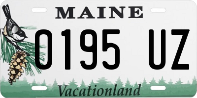 ME license plate 0195UZ