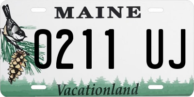 ME license plate 0211UJ