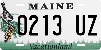 ME license plate 0213UZ