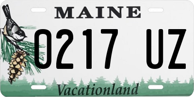 ME license plate 0217UZ