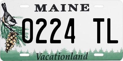ME license plate 0224TL