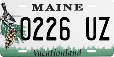 ME license plate 0226UZ