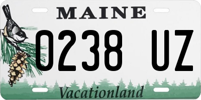 ME license plate 0238UZ