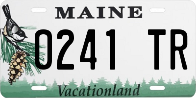 ME license plate 0241TR