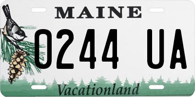ME license plate 0244UA
