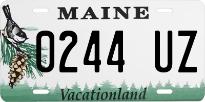 ME license plate 0244UZ