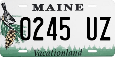 ME license plate 0245UZ