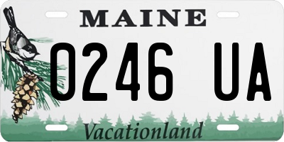 ME license plate 0246UA