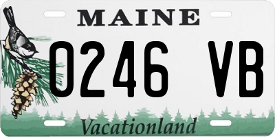 ME license plate 0246VB