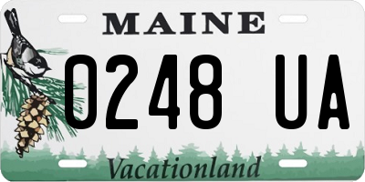 ME license plate 0248UA