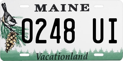 ME license plate 0248UI