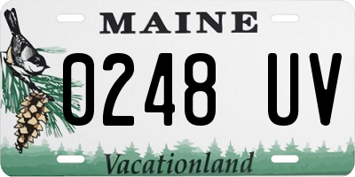 ME license plate 0248UV