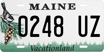 ME license plate 0248UZ