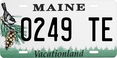 ME license plate 0249TE