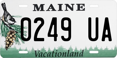 ME license plate 0249UA