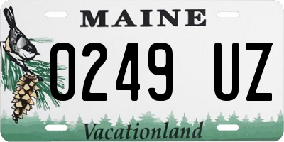 ME license plate 0249UZ