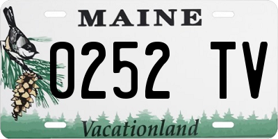 ME license plate 0252TV