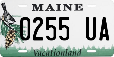 ME license plate 0255UA