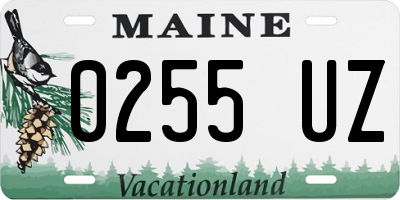 ME license plate 0255UZ