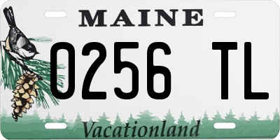 ME license plate 0256TL