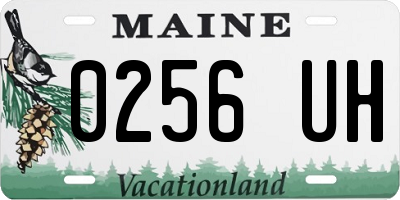ME license plate 0256UH