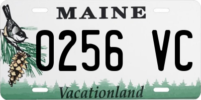 ME license plate 0256VC