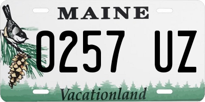 ME license plate 0257UZ