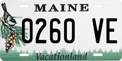 ME license plate 0260VE