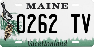 ME license plate 0262TV