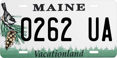 ME license plate 0262UA