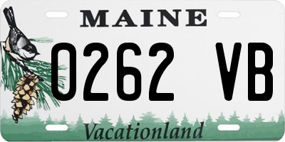 ME license plate 0262VB