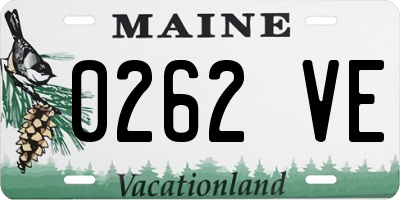ME license plate 0262VE